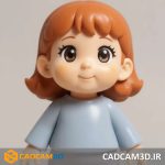 فیگور مینیاتوری دختر زیبا
